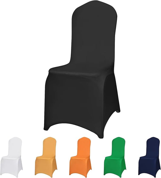 Banquet Chair Covers - 30PCS Upgraded Stretch Dining Chair Covers - Protector for Wedding Holidays Banquet Party Celebration Event Hotel(Black)