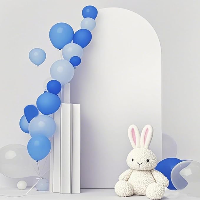 6.6FT White Wedding Arch Cover, Spandex Arch Backdrop Cover for Wedding Birthday Party Celebration Decoration