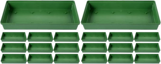 DOITOOL 20pcs Floral Foam Tray Flower Arrangement Trays for Weddings Parties and Events Capacity Floral Mud Holders for Elegant Decorations