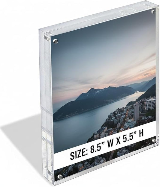 Azar Displays 104435 8.5x5.5 Vertical/Horizontal Block Frame