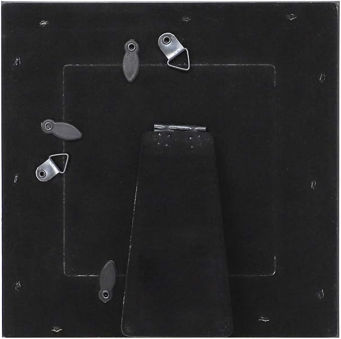 Isaac Jacobs 4x4 Silver Beveled Mirror Picture Frame - Classic Mirrored Frame with Slight Slanted Angle Made for Wall Décor Display, Tabletop, Photo Gallery and Wall Art (4x4, Silver)