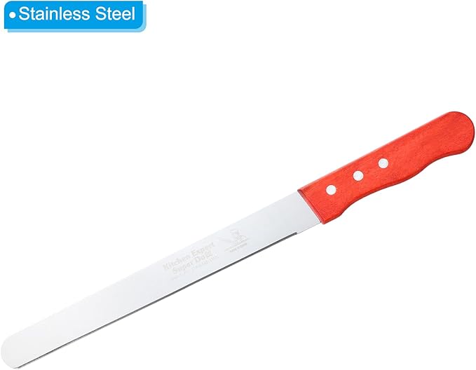 PATIKIL Floral Foam Knife, 2 Pcs 37.5 x 3.1CM Florist Professional Cutting Knife for Flower Foam Block Cake, Wooden Handle