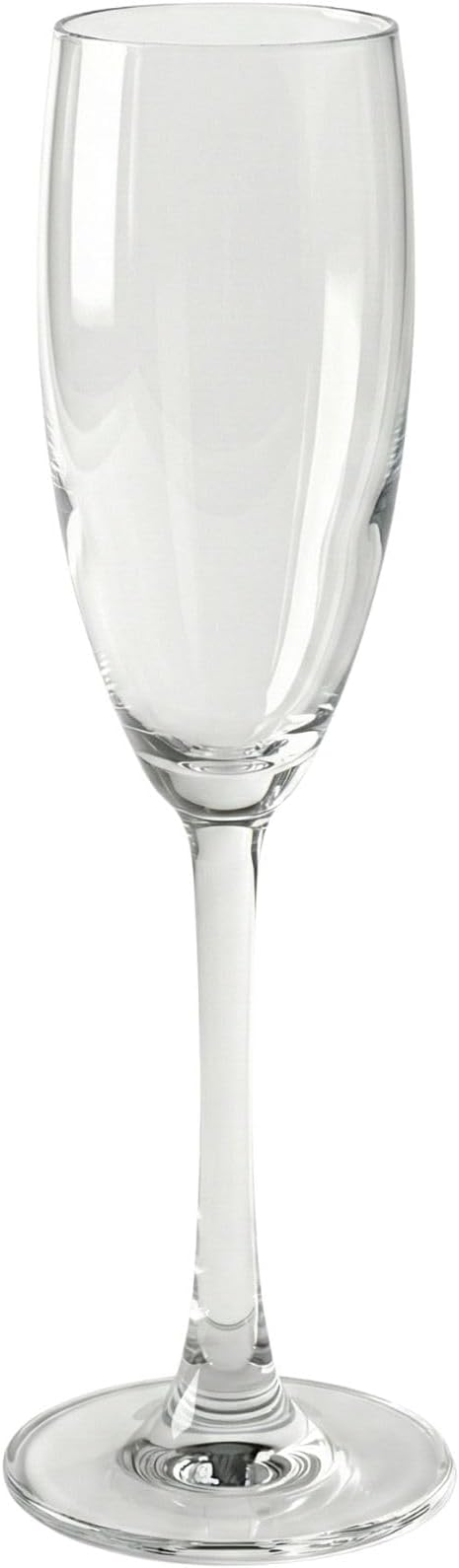Restaurantware Voglia Nude 6 Ounce Champagne Glasses Set Of 6 Crystal Flute Glasses - Laser-Cut Rim Dishwasher-Safe Stemware Fine-Blown Crystal Champagne Flutes For Special Occasions or Everyday