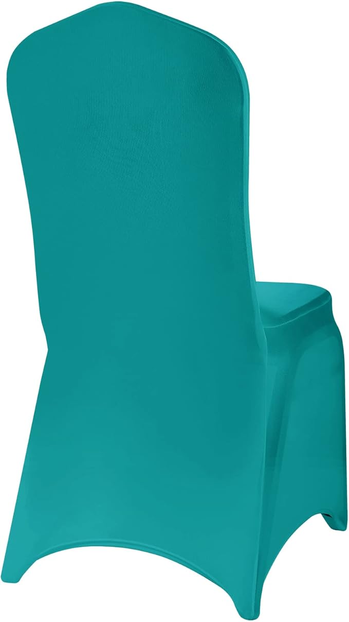 Spandex Chair Covers, 25PCS, Washable Protector for Living Room, Party, Banquet, Wedding, Hotel (Turquoise)