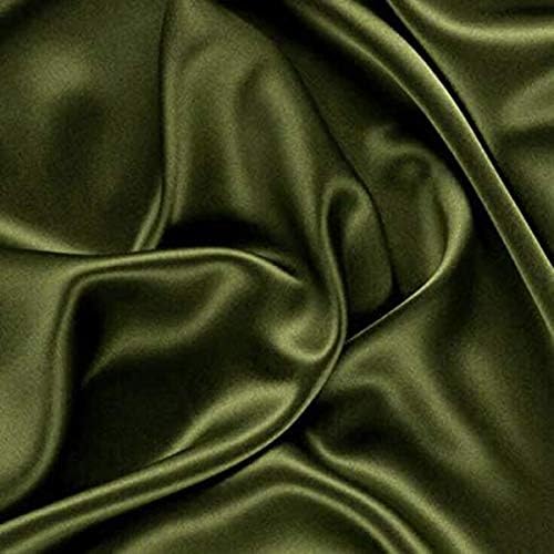 MDS Satin Chair Sashes, 150 Pack, 7”x108” Each, Decorative Chair Bows Ribbon Tie Backs for Wedding Party, Holiday Dinner, Birthday, Reception, Banquet, Hotel & Event Decoration - Olive Green
