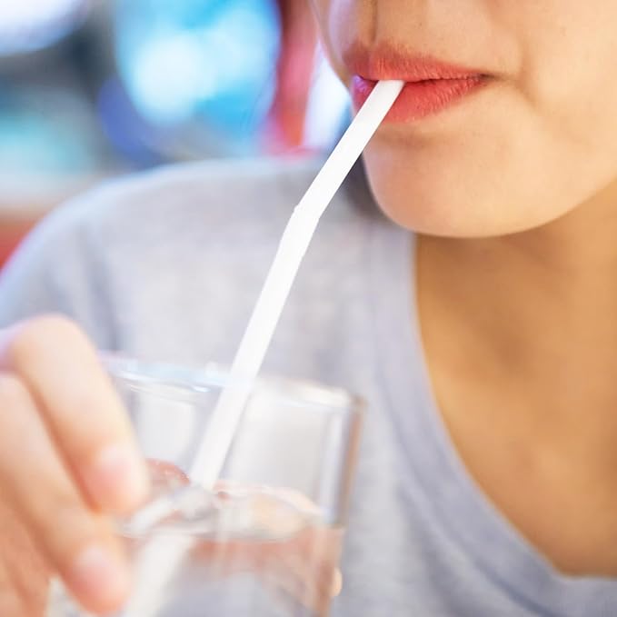 100 Count 100% Plant-Based Compostable PLA Straws - Plasticless Biodegradable Flexible Drinking Straws- A Fantastic Eco Friendly Alternative to Plastic Straw