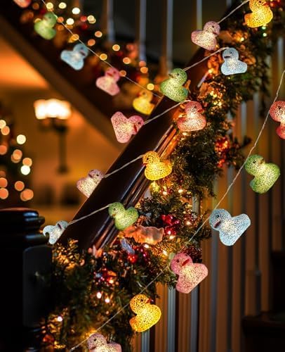 AceList 60 LED Glitter Rubber Ducks String Lights Funny Light with USB & Waterproof Battery Box, Christmas Ducks, Unique Gifts for Jeep Ducks Lovers, Colorful Party, Birthday, Christmas Decor