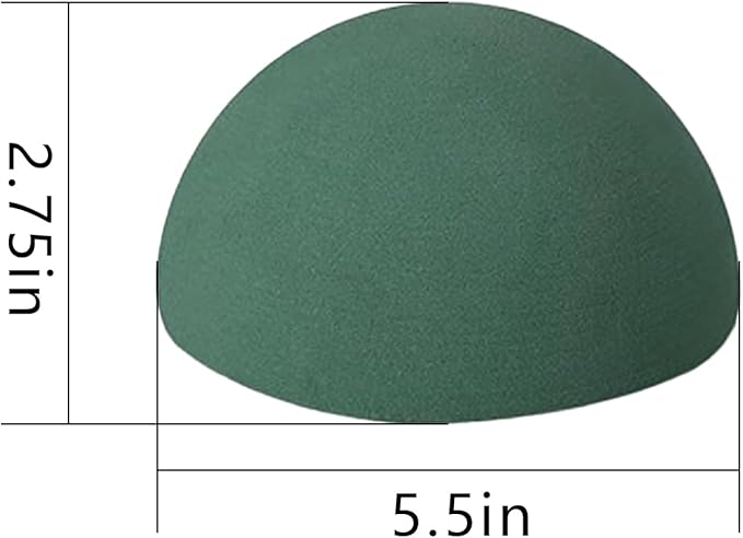 8 Pack Round Floral Foam Half Ball,Wet & Dry Flower Foam for Fresh or Artificial Flower Arrangements, Florist Foam,Plant Foam for Wedding, Birthdays, Party, Home Decorations(5.5 x 2.75 inches)