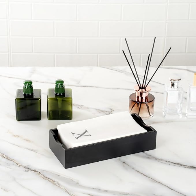 Luxenap 15.8 X 7.9 Inch Linen-Feel Guest Towels, 2000 Lettered Hand Towels - Silver Letter 'X', Sans Serif Font, White Paper Dinner Napkins, airlaid, For Restrooms And Tables - Restaurantware