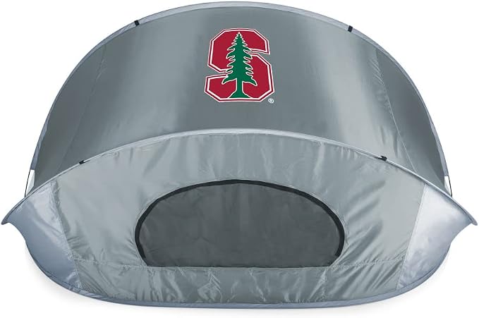 PICNIC TIME NCAA Georgia Tech Yellow Jackets Manta Portable Beach Tent, Pop Up Tent, Beach Sun Shelter Pop Up, (Gray with Black Accents)