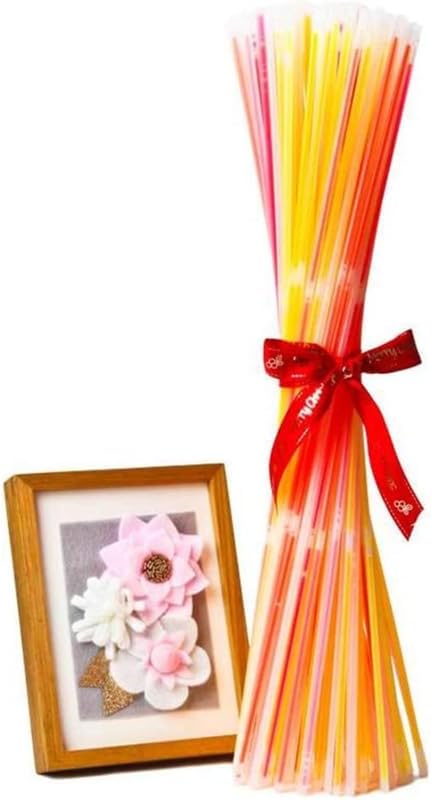 Glow Fever Glow Sticks Bulk 100ct 22'' Glow Necklaces with Connectors, Neon Light Sticks for Party Festivals Raves Concert Birthday Wedding, Pink