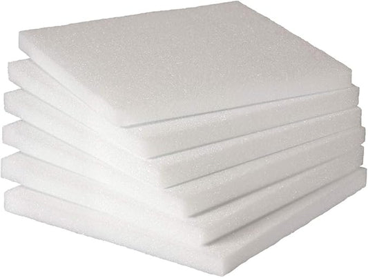 Hygloss Products Foam Blocks -Craft Foam (XPS) for Projects, Arts, & Crafts, 12 x 12 x 1-Inch Squares, 6 Pieces