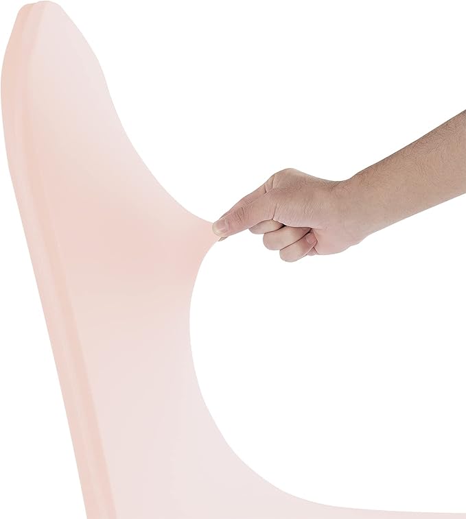 SuperO Waterproof Spandex Chair Cover 25PCS, Stretch Dining Chair Covers, Polyester Outdoor Chair Covers, Protector Stretch Chair Cover for Party Universal, Banquet, Wedding Event, Hotel(Blush Pink)