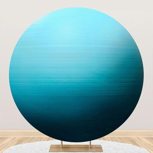 Diameter 3ft Galaxy Stars Uranus Round Backdrop Cover Cosmic Outer Space Photography Background Solar System Planet Backgrounds for Kids Birthday Party Decor Adults Portrait Photo Booth Props