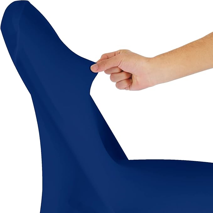 magalo 20 Pack Classic Blue Spandex Folding Waterproof Chair Cover, Stretch Chair Cover Protector for Wedding, Party, Dining Banquet and Other Special Events