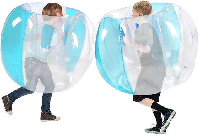 ZHUYNXIR 2 PC Kids Sumo Balls, Bumper Bounce Toys, Sumo Balls for Kids, Lawn Game Ball for Kid Outdoor Team Gaming Play.(36 inch, Blue+Blue)