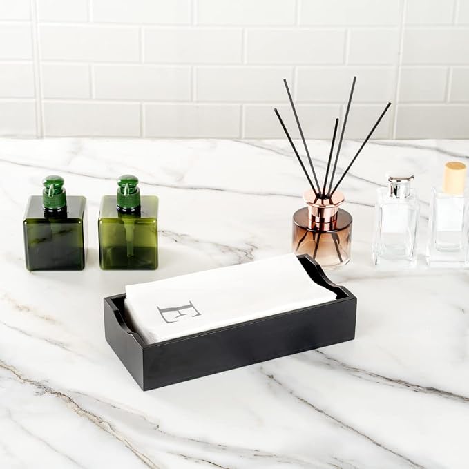 Luxenap 15.8 X 7.9 Inch Linen-Feel Guest Towels, 2000 Lettered Hand Towels - Silver Letter 'E', Sans Serif Font, White Paper Dinner Napkins, airlaid, For Restrooms And Tables - Restaurantware
