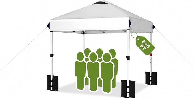 Suteck 8×8 Pop Up Canopy Tent