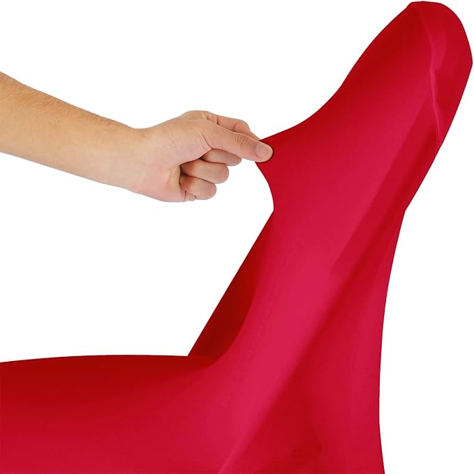 Spandex Chair Cover,25PCS,Living Room Folding Chair Covers,Removable Chair Covers Washable Protector Stretch Chair Cover for Party, Banquet,Wedding Event,Hotel(Red)