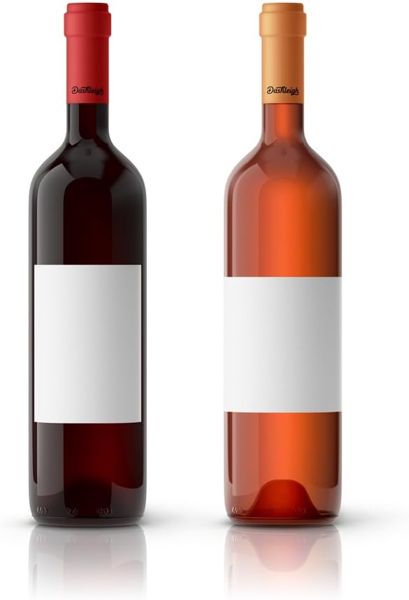 40 Large Wine Bottle Kraft Printable Labels, 4x5 inches, fits Classic Bordeaux, Burgundy, and Champagne Bottles (White Recycled (Laser or Inkjet))
