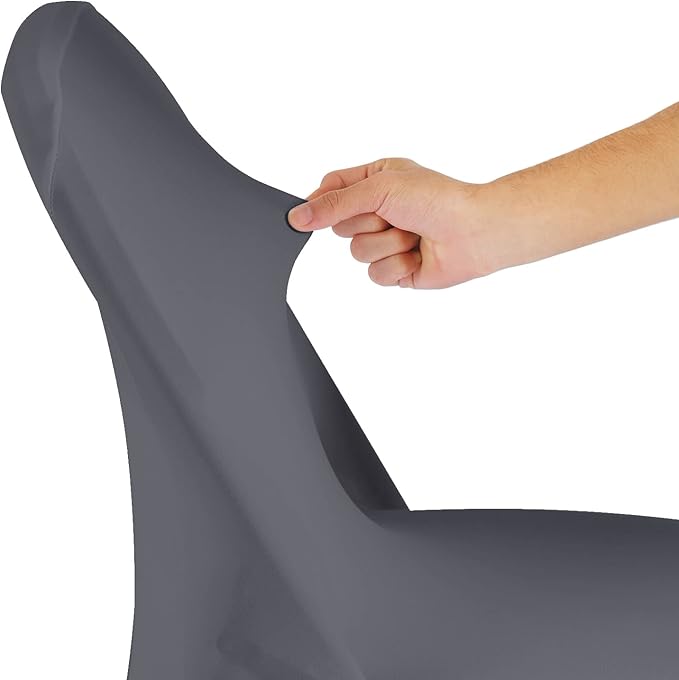 magalo 12 Pack Gray Spandex Folding Waterproof Chair Cover, Stretch Chair Cover Protector for Wedding, Party, Dining Banquet and Other Special Events