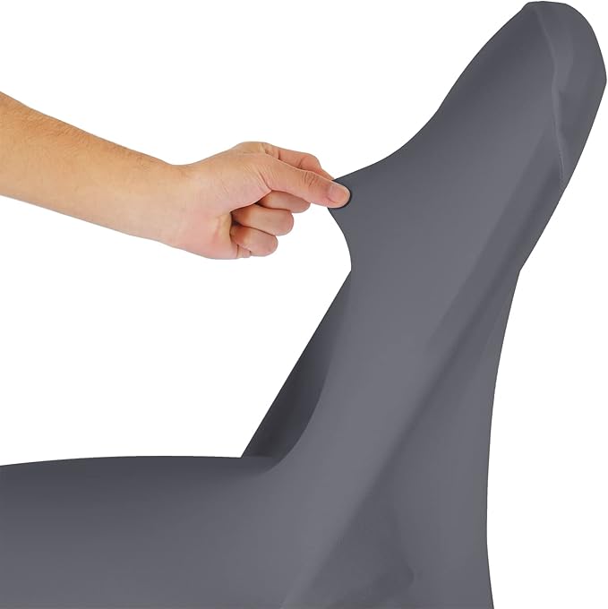 Spandex Chair Cover,25PCS,Living Room Folding Chair Covers,Removable Chair Covers Washable Protector Stretch Chair Cover for Party, Banquet,Wedding Event,Hotel(Gray)