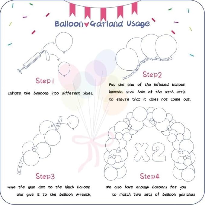 412pcs Pink Balloon Arch Kit 18 12 10 5 Inch Different Sizes pink balloon arch for Valentine's Day Birthday Baby Shower Gender Reveal Wedding Party Decorations