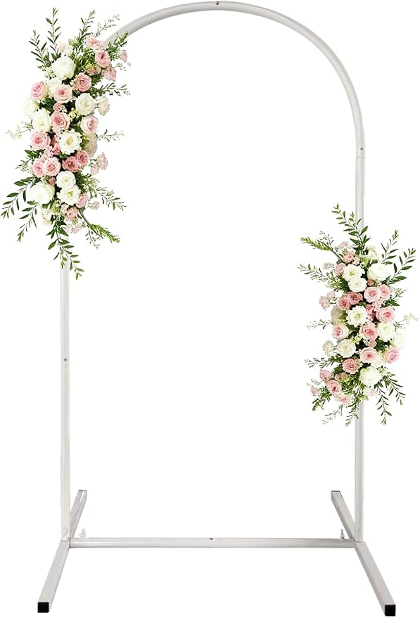 3.3x6.6ft Arched Backdrop Stand,Metal Arch Backdrop Stand for Wedding Ceremony Baby Shower Birthday Party Garden Floral Balloon Arch Decoration