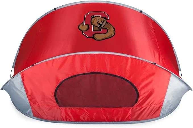 PICNIC TIME NCAA Georgia Tech Yellow Jackets Manta Portable Beach Tent, Pop Up Tent, Beach Sun Shelter Pop Up, (Gray with Black Accents)