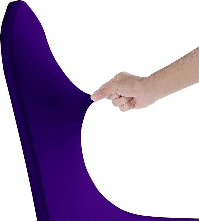 SuperO Waterproof Spandex Chair Cover 25PCS, Stretch Dining Chair Covers, Polyester Outdoor Chair Covers, Protector Stretch Chair Cover for Party Universal, Banquet, Wedding Event, Hotel(Purple)