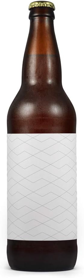 60 Printable Large Beer Bottle White Labels, 4x3 inches, 100% Recycled White