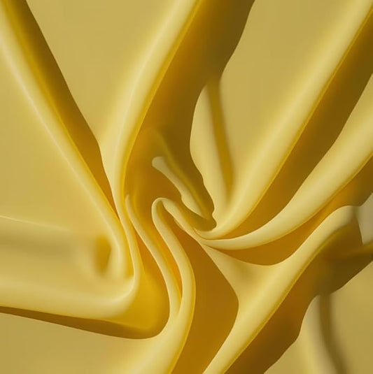 New Star Fabrics Chiffon Fabric, Continuous 60" Wide (30ft) Sheer Material, 100% Soft Polyester, Ideal for Wedding, Party, Event Decor, Draping, and Dresses (Yellow, 3 Yards)
