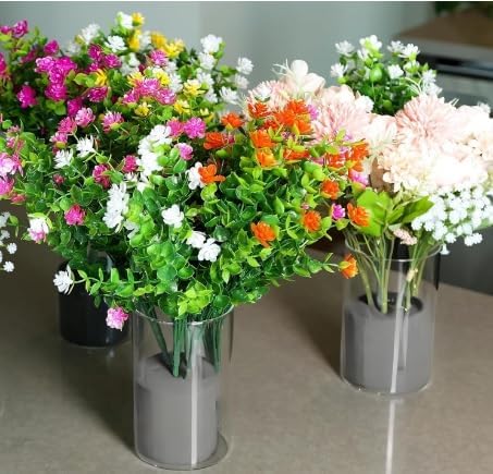 XCEL Florist Foam Floral Foam Blocks - Reusable, Weather Resistant Styrofoam for Artificial Flowers (Gray 3" Round x 3" Thick - 10 Pack)