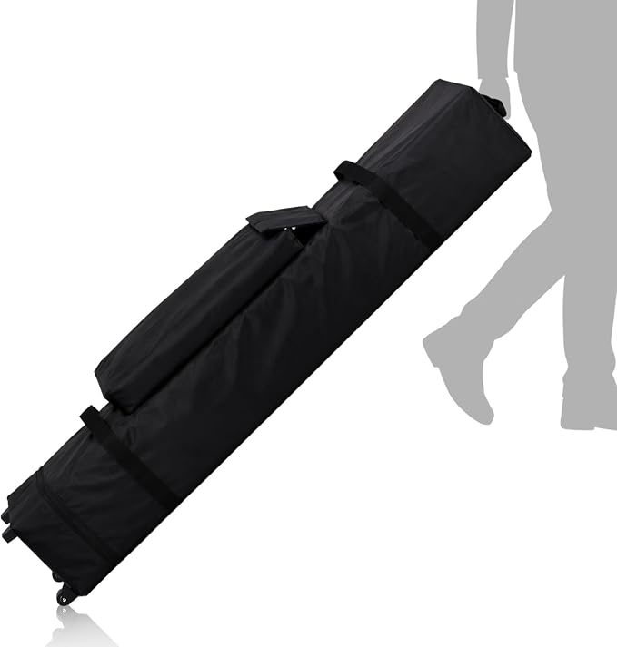 Abbylike 62 x 9 Inch Balloon Arch Frame Storage Bag with Wheels Balloon Kit Travel Bag for Transport and Storage Wedding Arch Stand Backdrop Frame Organizer for Ceremony Bridal Shower Birthday Decor