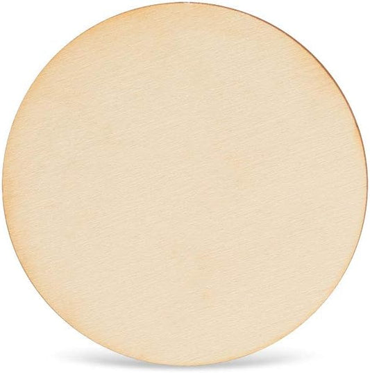 Unfinished Wood Circles 3 inch, 1/8 inch Thick, Pack of 25 Blank Tokens with Rustic Burnt Edges, Wood Discs for Crafts, by Woodpeckers