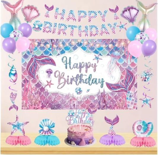 mermaid birthday decorations