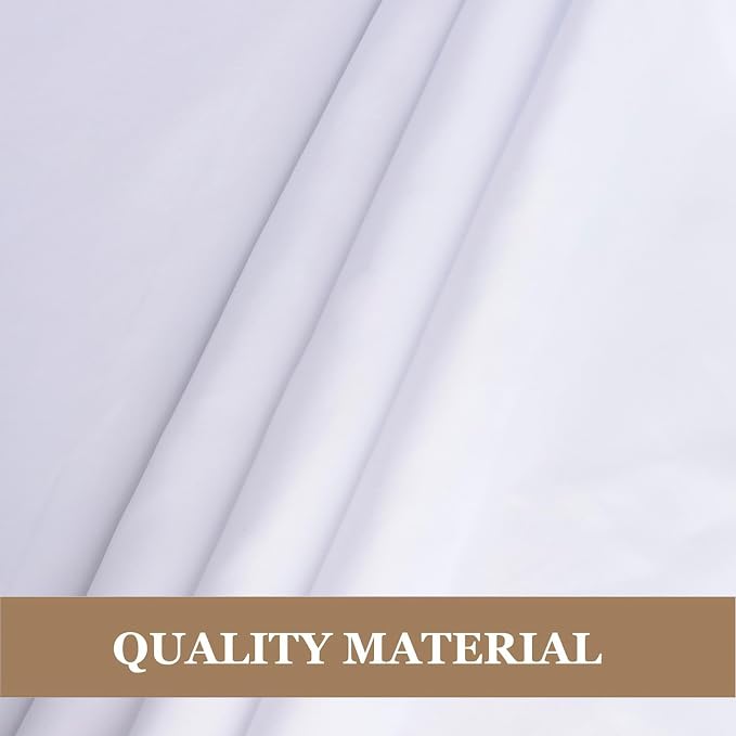 12 Pack 90 Inch Round White Tablecloth, Washable Polyester Table Cloth, Stain & Wrinkle Resistant Decorative Table Cover for Wedding, Party, Dining, Banquet