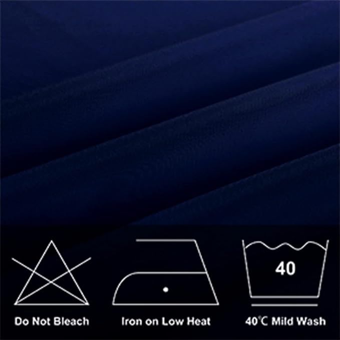 6 Pack Navy Blue Round Tablecloths 90 Inches Table Cloth Stain and Wrinkle Resistant Washable Polyester Table Cover Fabric for Party, Wedding,Dining,and Banquet Decoration