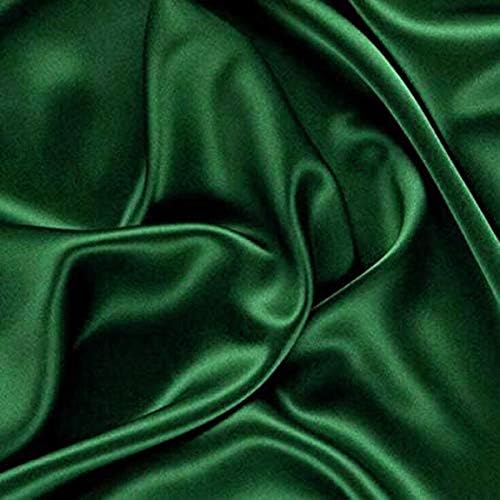 MDS Satin Chair Sashes, 125 Pack, 7”x108” Each, Decorative Chair Bows Ribbon Tie Backs for Wedding Party, Holiday Dinner, Birthday, Reception, Banquet, Hotel & Event Decoration - Hunter Green