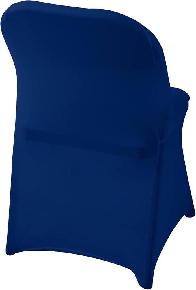 Spandex Chair Cover,25PCS,Living Room Folding Chair Covers,Removable Chair Covers Washable Protector Stretch Chair Cover for Party, Banquet,Wedding Event,Hotel(Classic Blue)