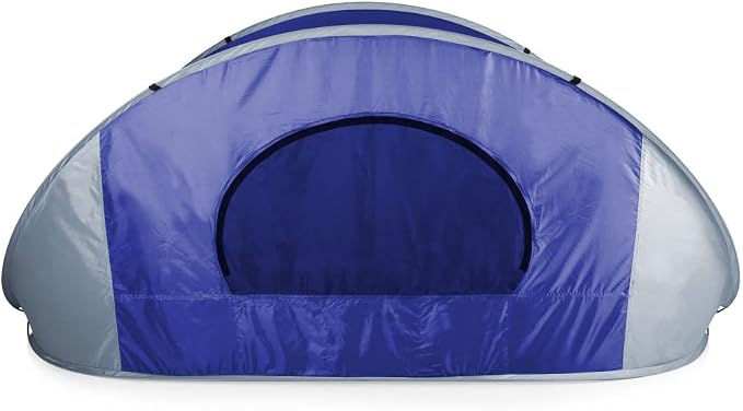 PICNIC TIME NCAA Georgia Tech Yellow Jackets Manta Portable Beach Tent, Pop Up Tent, Beach Sun Shelter Pop Up, (Gray with Black Accents)