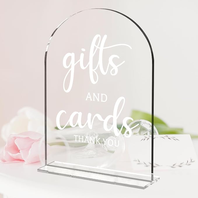 2 Pcs Wedding Sign Decor, Ceremony Sign, Wedding Sign for Reception & Event Party,Bridal Shower Decorations, Wedding Table Sign Accessories for Anniversary and Event 5x7 Inch
