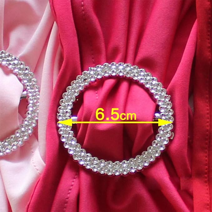 Pack of 50 Spandex Rose Gold Chair Sashes Bows Pink Gold Chair Bands with Buckle for Wedding Party Birthday Engagement Anniversary Christmas Event Decor (Rose Gold Pink Gold)