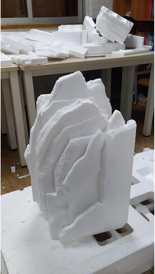 Crafare Craft Foam Blocks Large 17X11X7inch Polystyrene EPS Foam Blocks for Arts Projects Sculptures Modeling Floral Arrangements and Centerpieces