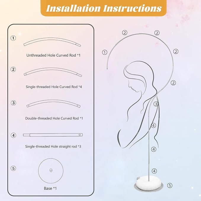 Metal Question Mark Arch Backdrop Stand Gender Reveal Balloon Arch Frame Wedding Arches for Ceremony Baby Shower Baby Gender Reveal Boy or Girl Birthday Party Decorations