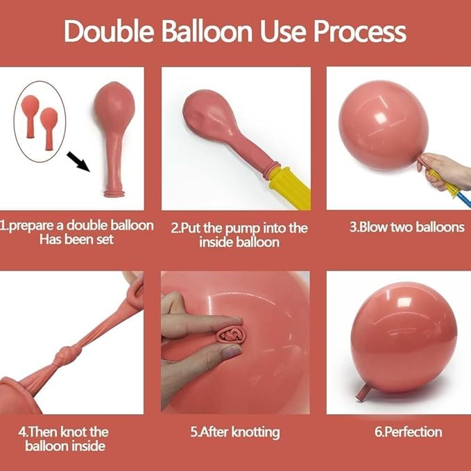 Dusty Pink Balloons Arch Kit Double Stuffed Pink Balloon Garland Latex Different Sizes 18In 12In 5In For Anniversary Girls Birthday Bridal Baby Shower Engagement Party Decoretions