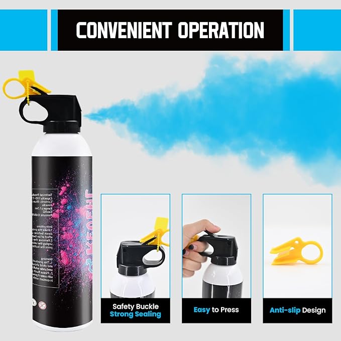 Gender Reveal Fire Extinguisher Blue or Pink Large Gender Reveal Smoke Powder 2Pack Fire Extinguisher Baby Gender Reveal Powder Smoke for Gender Reveal Ideas Boy or Girl Powder for Party Decor