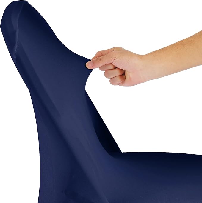 magalo 20 Pack Navy Spandex Folding Waterproof Chair Cover, Stretch Chair Cover Protector for Wedding, Party, Dining Banquet and Other Special Events