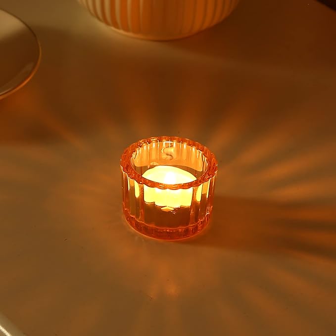 GOLDEAL Gold Tealight Candle Holder,Set of 48 Thick Glass,Tea Light Holders Bulk,Votive Candle Holders,for Wedding Table Decor,Party Supplies,Bridal/Baby Shower Decorations,Centerpieces for Tables