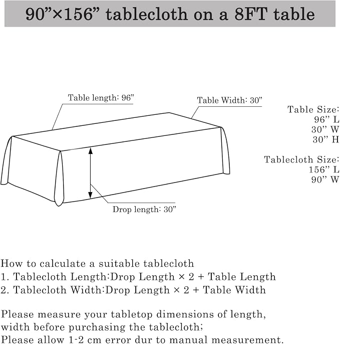 ShiDianYi Sequin Tablecloth Burgundy 90x156-Inch Sequin Table Linen Wine Rectangle Tablecloth 8ft for Wedding Decor,Party,Banquet -190222E